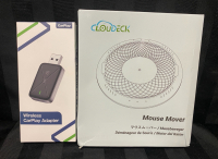 As-New AIZEO Wireless CarPlay Adapter (USB-C) PLUS As-New Cloudeck Mouse Mover