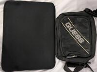 Acer Laptop Sleeve & Guess Lunch bag. Laptop Sleeve is 17.5" Corner to Corner.