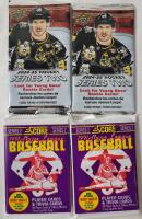 2024-25 UD Series Two NHL Hockey Sealed Wax Packs & 1991 Score MLB Baseball Sealed Wax Packs .