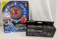 New Magic Hover Ball and LED Party Glasses.