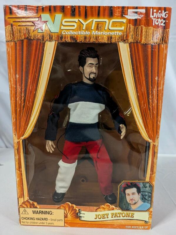 Vintage Living Toys NSYNC Collectible Marionette. Joey Fatone. Stands Approximately 10" High
