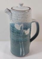 Dlong Stoneware Pottery Coffee / Tea Carafe w/Lid . Measures 9 &frac34;" Tall . No visible chips or cracks