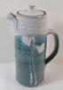 Dlong Stoneware Pottery Coffee / Tea Carafe w/Lid . Measures 9 &frac34;" Tall . No visible chips or cracks
