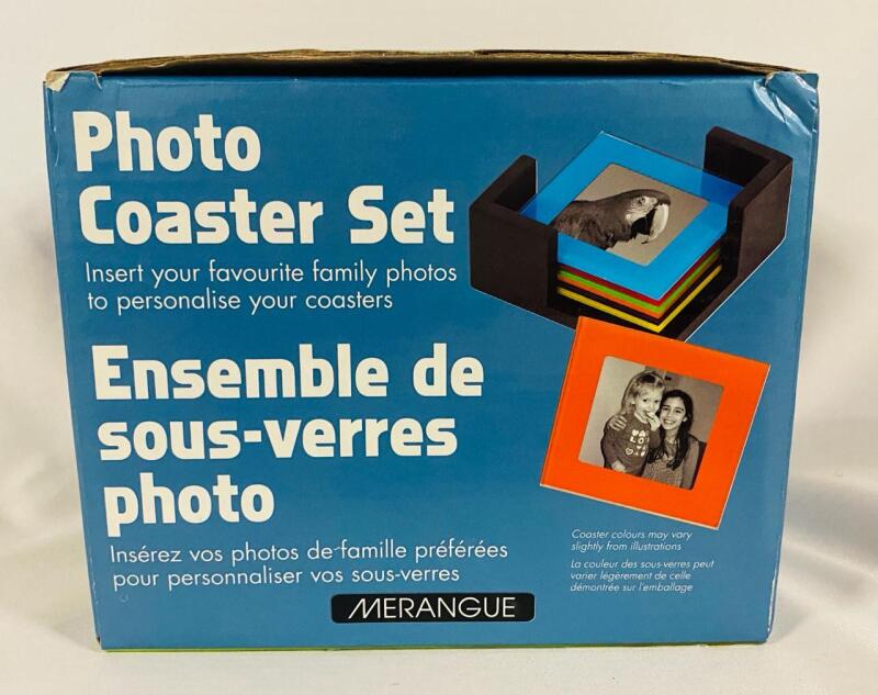 6 As-New Merangue Photo Coasters, 2.5/2.5&rdquo;