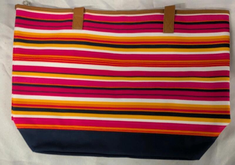 New Thirty-One Lakeside Canvas Tote. 14" Wide Base.