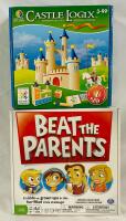 2 Children&rsquo;s Games, Includes Castle Logix Block Logic Game and New/Sealed Beat the Parents Trivia Game