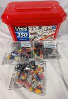 120+ Pieces of K'nex with Case. Case Measures 7" Tall.