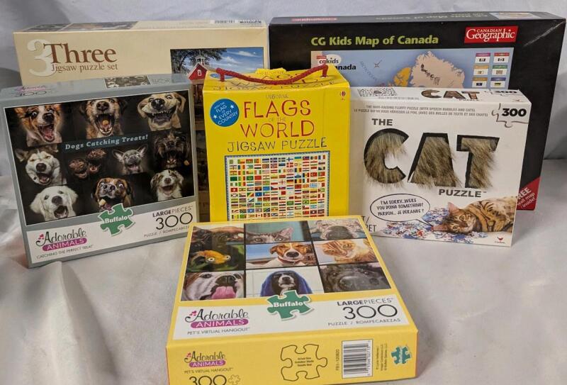 8 Jigsaw Puzzles. Variety of Themes. 220-1000 Pieces [See Description]