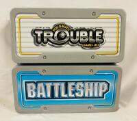 2 Travel Board Games, Includes Battleship and Trouble (Pop-o-Matic)