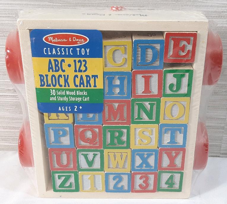 New Children's ABC Block Cart
