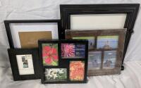 5 Picture Frames. Largest Measures 18"by 18"