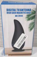 New in Box Digital TV Antenna w/ High Gain Magnetic Base