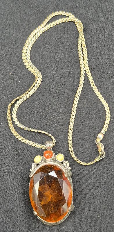 Miracle Pendant with Chain Clasp Stamped 925