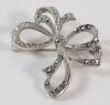 Vintage Sterling Avon Bow Brooch . See photos for size