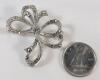 Vintage Sterling Avon Bow Brooch . See photos for size - 4