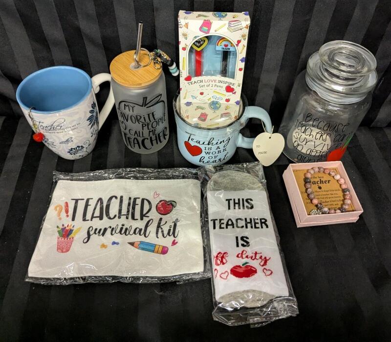 7 New Teacher Appreciation Gifts.largest Jar Measures 7" Tall