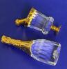 Swarovski Crystal 18K Gold Plated 2&rsquo;&rsquo; Bottle Of Champagne And Ice Bucket Swarovski Box Stamped Champagne and Iconic Swan No noted chips or cracks - 6