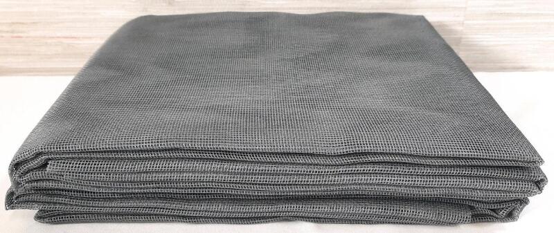 2 New Large Sheets of Outdoor Gray Fiberglass Screen Mesh (59" &times; 100")