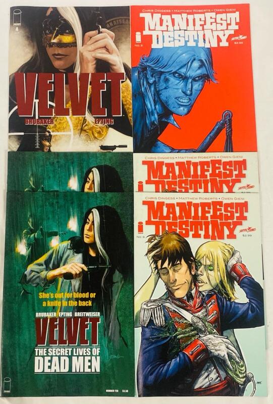 6 Assorted Image Comics, Includes Velvet #4 and 10, and Manifest Destiny #5-6; Includes Duplicates