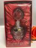 Bohemia European Crystal Scent Bottle Red Satin Style Display Original Box Approximately 5 inch No chips or Cracks appears NIB