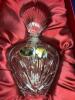 Bohemia European Crystal Scent Bottle Red Satin Style Display Original Box Approximately 5 inch No chips or Cracks appears NIB - 4