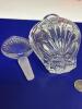 Bohemia European Crystal Scent Bottle Red Satin Style Display Original Box Approximately 5 inch No chips or Cracks appears NIB - 6