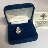 Camrose & Kross JBK 925 Silver Pear Shaped Cubic Zirconia Solitaire Ring Size 9 Original Box Paperwork Blinding Beauty Stamped Signed <br/> - 3