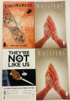 4 Assorted Image Comics, Includes They&rsquo;re Not Like Us #11, Throwaways #1, and 2x Whispers #6