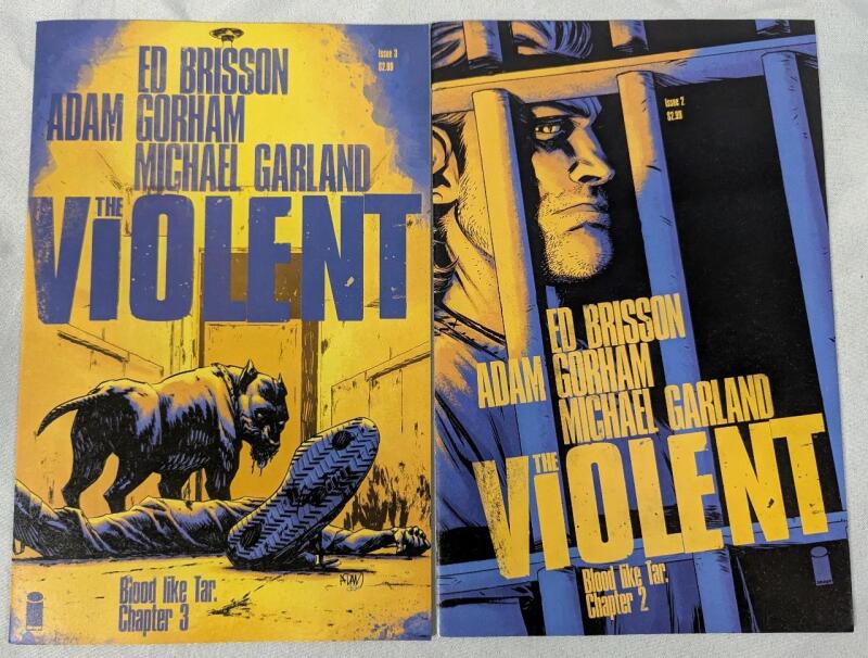 2 Image Comics "The Violent" Comic Books. Blood like Tar Chapter 2 & 3