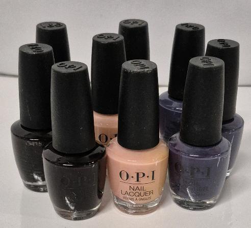 9 New O.P.I. Nail Lacquer 15mL Each