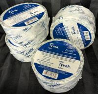 4 New Rolls of Dupont Tyvek Tape. 2.36" by 216' each.