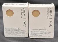 2 New OSG.O Turmeric Soap Bars 113g