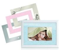As-New In-Box Memorex 7&rdquo; Widescreen LCD Digital Photo Frame with 4 Interchangeable Frame Inserts