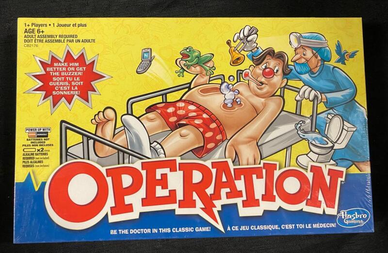 New Sealed Operation Board Game by Hasbro, Ages 6+