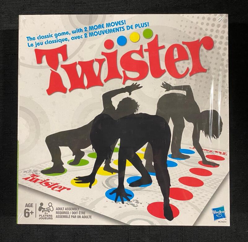 New Sealed Twister Game with Two Extra Moves by Hasbro, Ages 6+