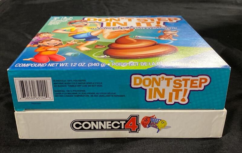 2 Board Games, Includes Connect 4 and Don&rsquo;t Step In It!