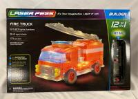 Laser Pegs 12 in 1 Fire Truck Builder with LED Lights, Ages 8+