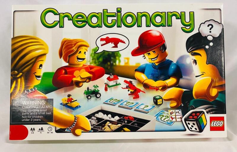 Lego Creationary Board Game, Build-Your-Own Game, Ages 7+