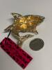 Betsey Johnson Sky Blue Rhinestone Shark Brooch approximately 2 Inch Tagged You're gonna need a bigger boat&rdquo; Back Bale - 4