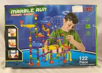 Large Marble Run Magic Toys Marble Construction and Play Set, 122 Pieces, Ages 4+