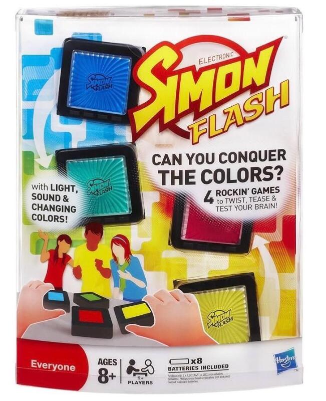 New In-Box Simon Flash Electronic Game by Hasbro, Ages 8+