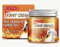 New 2pcs 50g ROZINO Bee Venom Joint Cream with Honey & Vitamin C Alcohol-Free Fragrance-Free Moisturizing for Back Neck Knee Hand Legs Waist Athlete & Senior Care Joint Hydration Stock photos added