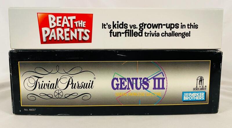 2 Trivia Games, Includes Trivial Pursuit Genius 3 and Beat the Parents
