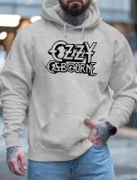 New Size XL Ozzy Osborne Logo Hoodie Grey Soft Long Sleeve Pullover Comfortable & Cozy Stock photos added with model print slightly crackly
