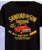 New Size 2XL Men's Sanford and Son Salvage Graphic Tee Retro TV Show Inspired Ultra-Soft 100% Cotton, Breathable & Moisture Wicking Casual Crew Neck Short Sleeve T-Shirt with Vintage Orange Truck Print