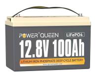 New Power Queen 12V 100Ah LiFePO4 Battery, 1280Wh Deep Cycle Lithium Battery 12V with 100A BMS, 4000-15000 Rechargeable Cycles, Support in Series/Parallel, For Camper, RV, Trolling Motor, Marine . Retail $330