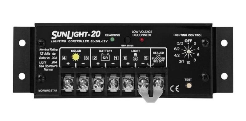 New in Box Morningstar Solar Controller, 12v 20ah (SL-20L-12v); Retails for $249.10