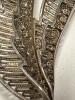 BIRKS Sterling Filigree Dimensional Signed Brooch approximately 1.75 &lsquo;&rsquo; Fold Over Leaves/ Feathers designed with Roped Rosettes on Outer Fold - 4