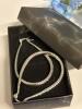 New 925 Sterling Silver Teardrop Hoop Earrings with Sparkling Diamond Cutting Piercrd snap in levers approximately 2 inch drop - 6
