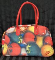 NIKE TRAVEL BAG Sports Bag Vintage HERITAGE 76 Print 17"L x 8" W x 11" H